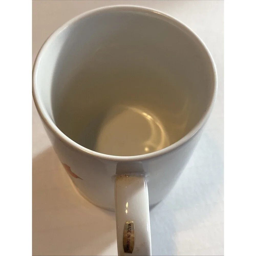 Vintage Christmas Solar Activated Coffee Cup Mug Musical Large Bell Graphic Box